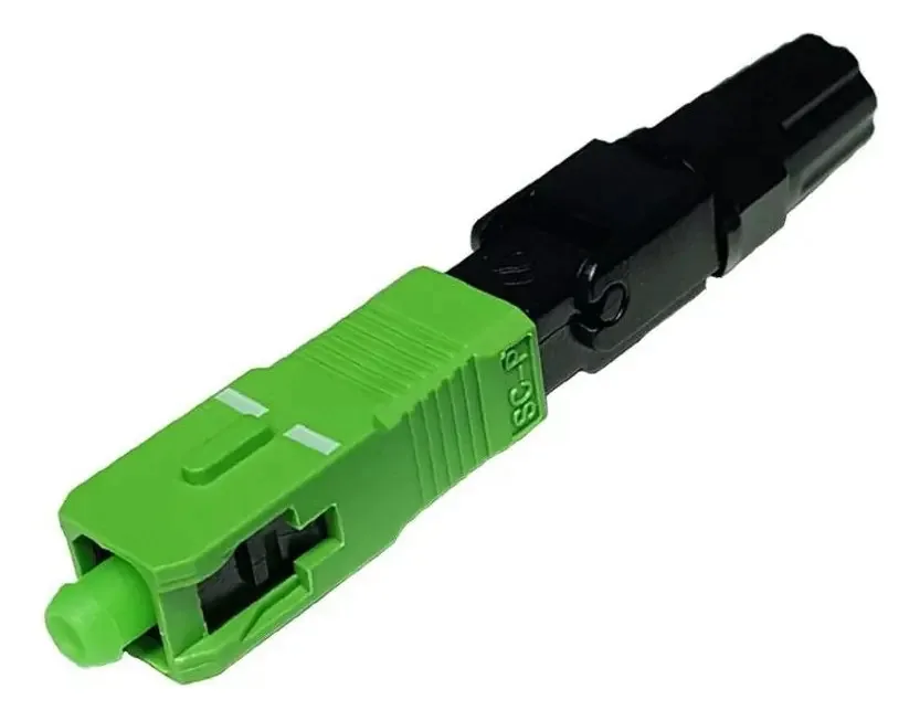 Pack 20 Conectores Ópticos SC APC Hfo Verdes Pré-Polidos