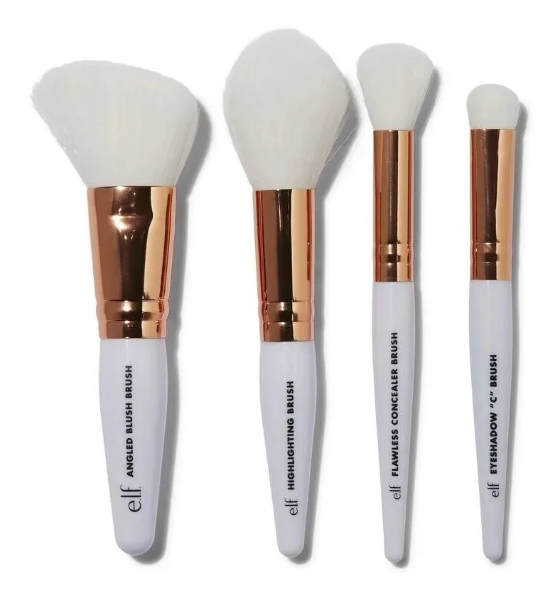 Pincel Maquiagem Kit De Viagem Elf Vegano Branco