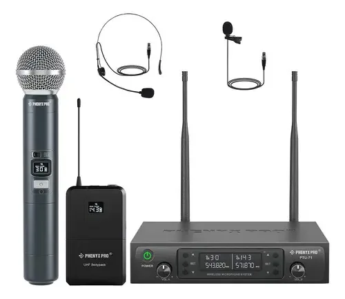Sistema de microfone sem fio Phenyx Pro, microfone sem fio