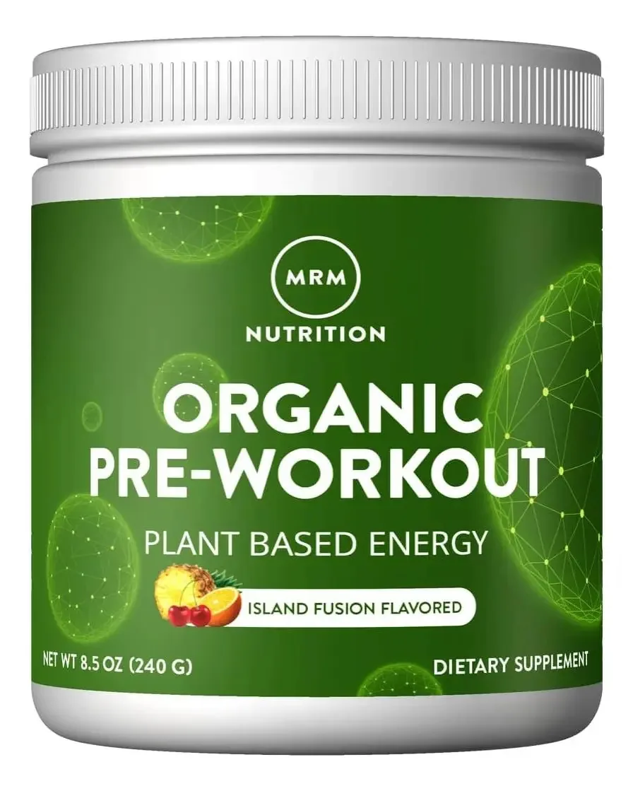 Suplemento Pré Treino MRM Organic Pre-Workout Cápsulas Chocolate 240g
