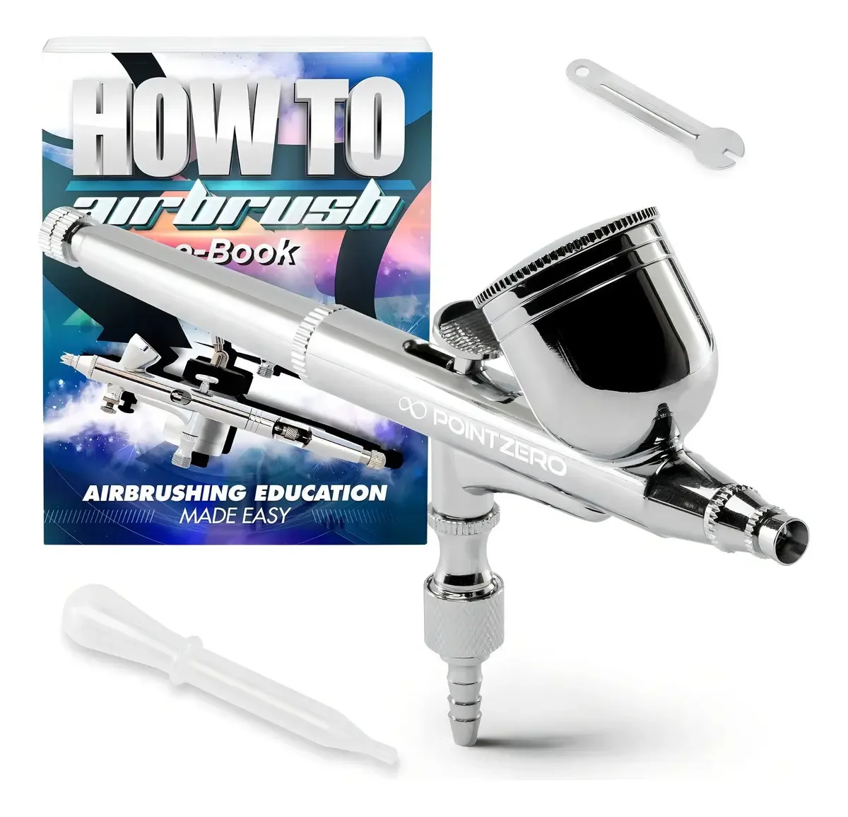 Pointzero - Conjunto de aerógrafos de ação dupla de 7 cc e Alime