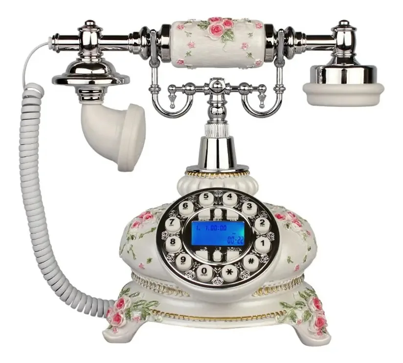 Telefone/telefone retrô para escritório doméstico/identificador de chamadas/25 * 17 * 24 cm (cor: A)