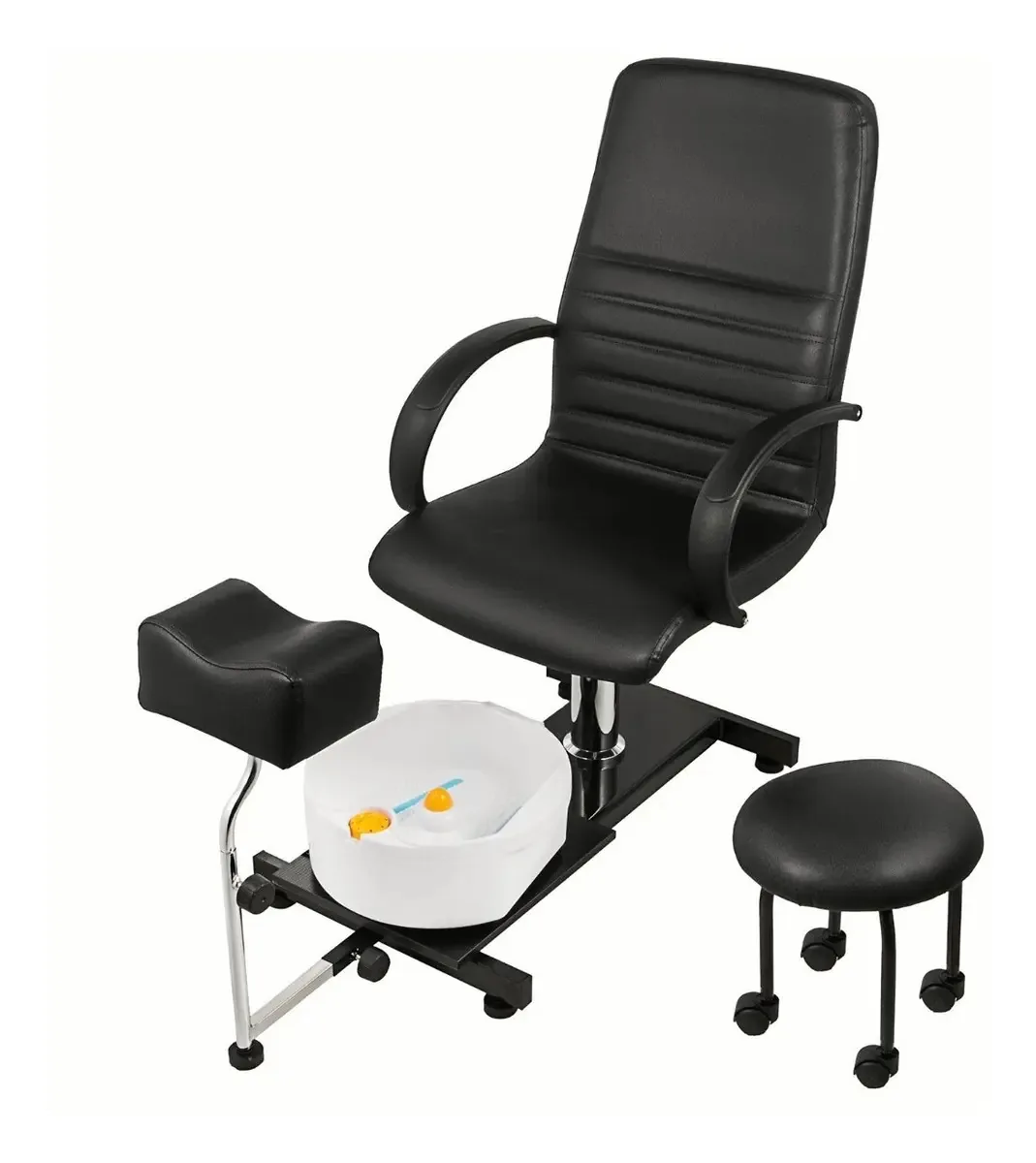 Cadeira portátil de massagem e podologia Vevor Spa - preta