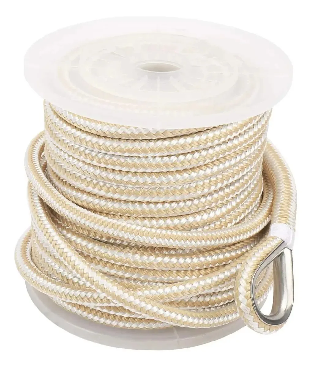 Linha De Ancoragem De Nylon De Trança Dupla De Polegadas De