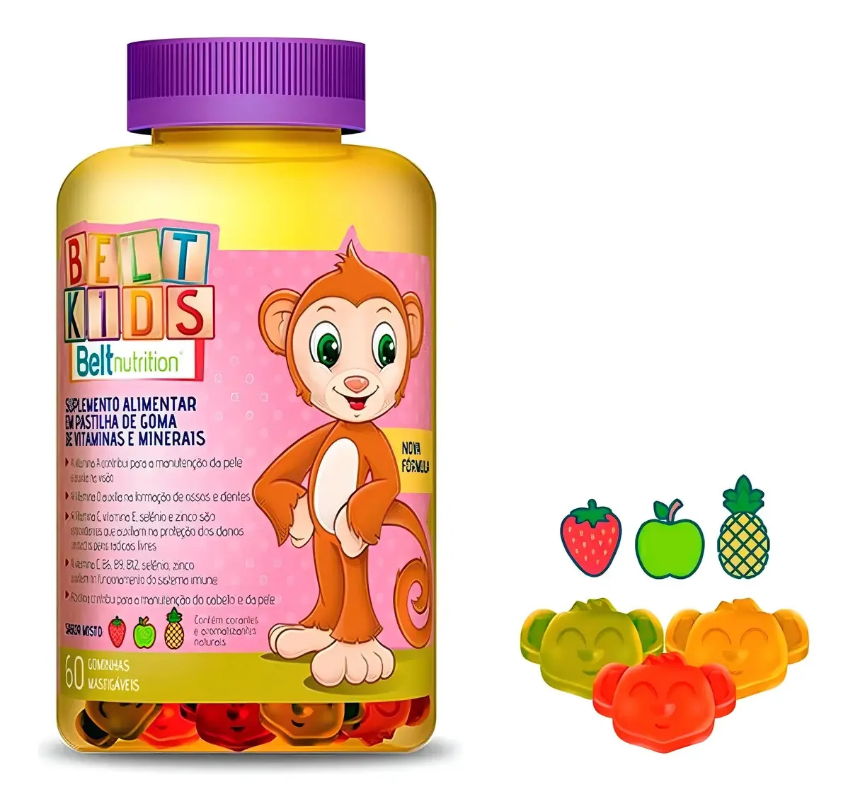 Belt Kids Polivitamínico E Polimineral 60 Gominhas