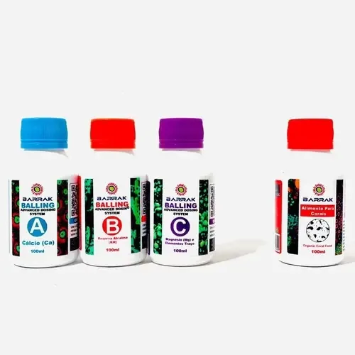 Combo Barrak: Alimento Para Corais e Suplemento Balling 100ml