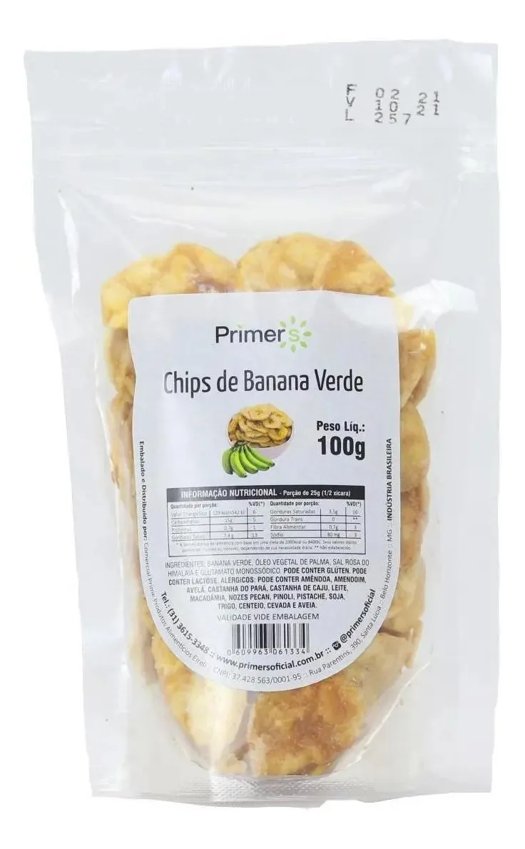 Chips De Banana Verde - 100g