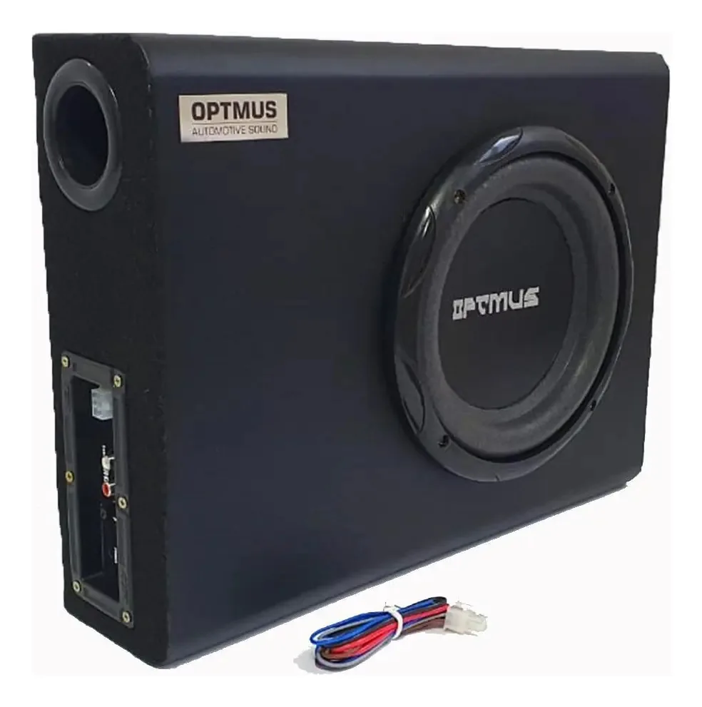 Caixa De Som Slim Amplificada Automotiva 8 Polegadas