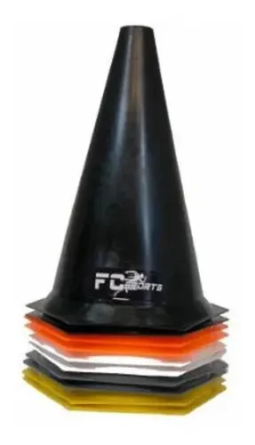 Kit Cones Esportivos Fc Sports para Treino com 10 Peças