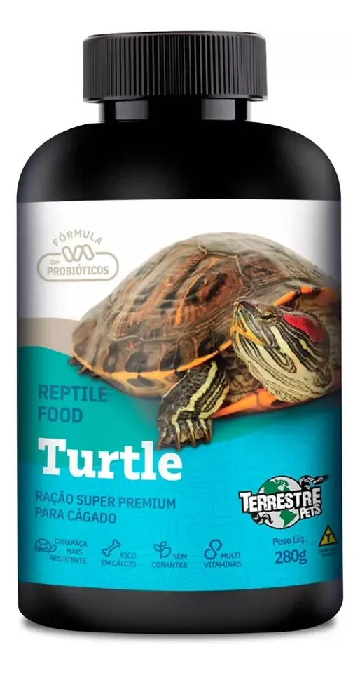 Ração Super Premium P Tartaruga Tigre D'agua Terrestre 280gr