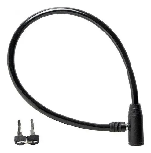 Cadeado Para Bicicleta 12mmx100cm Com Chaves