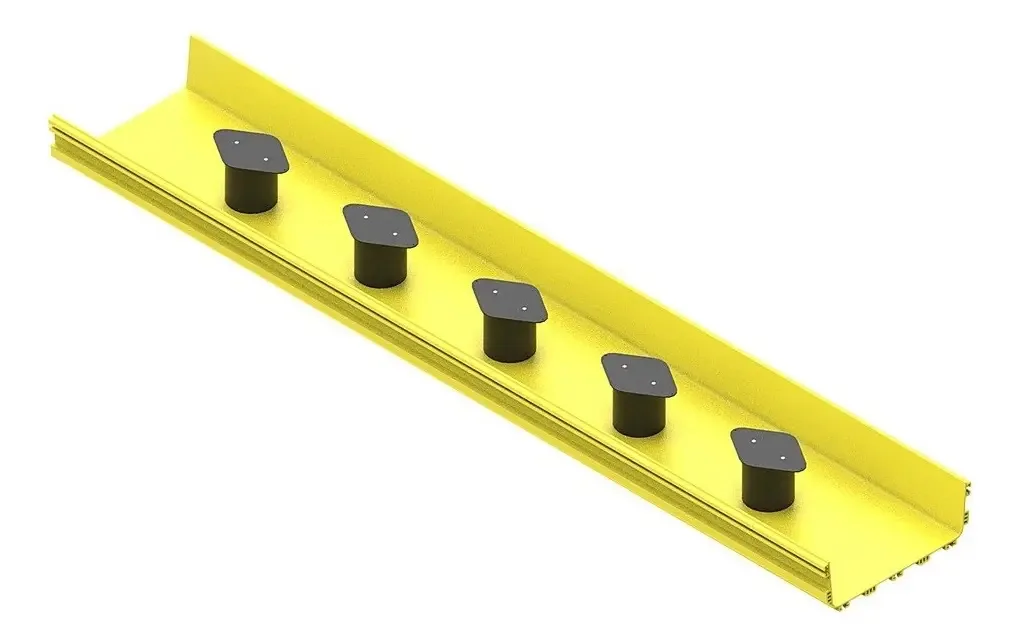 Organizador de cabos Commscope 4x6" amarelo/vc