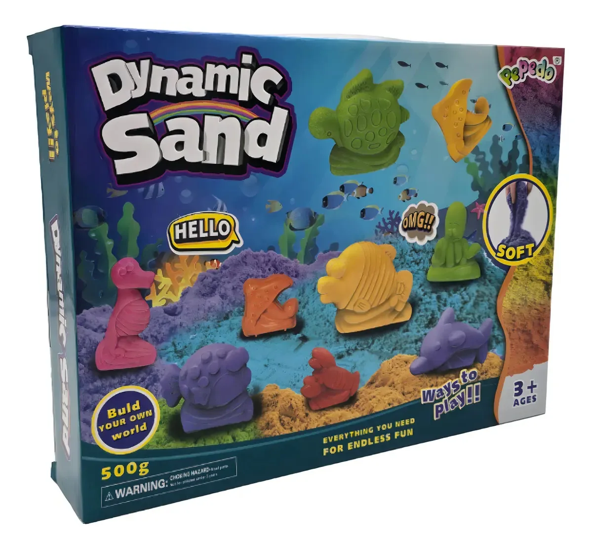 Conjunto de areia mágica completo para animais marinhos Magic Sand