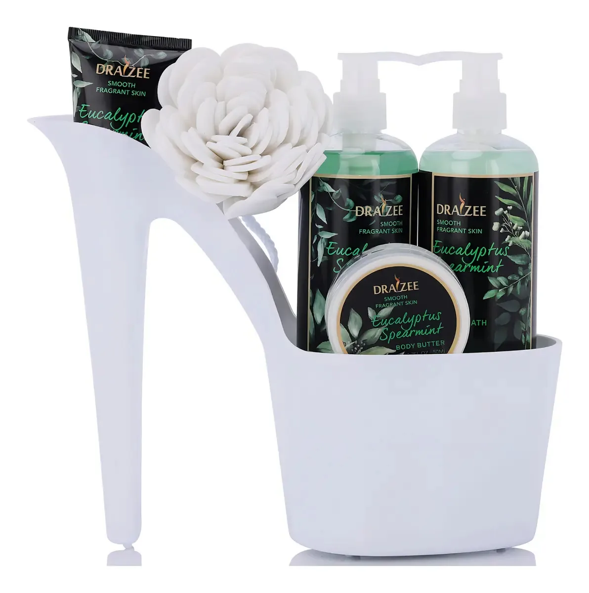 De Spa Para Mulher, 5 Peças, Cestas De Spa De Luxo Para Mulher, Com Aroma De Eucalipto E Hortelã Verde, Loção Corporal, Manteiga, Gel De Banho, Banho De Espuma, Aniversário, S De Cuidados