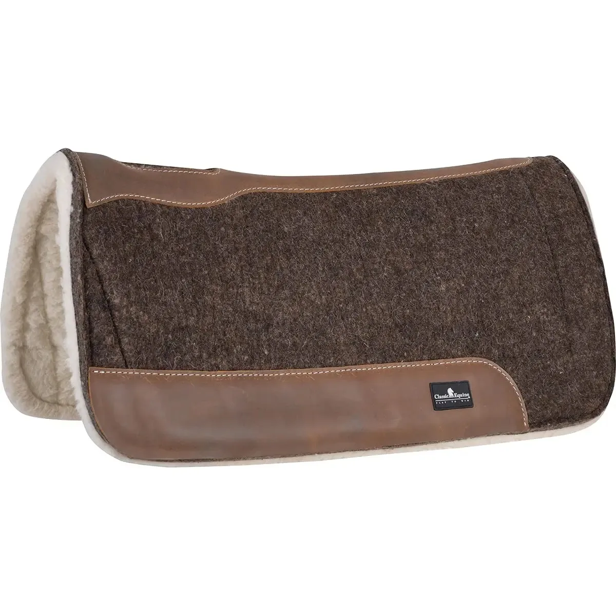 Almofada De Feltro Misto Classic Equine Com Fundo De Forro Polar, 3/4 Polegadas De Espessura, 30 X 30 Polegadas