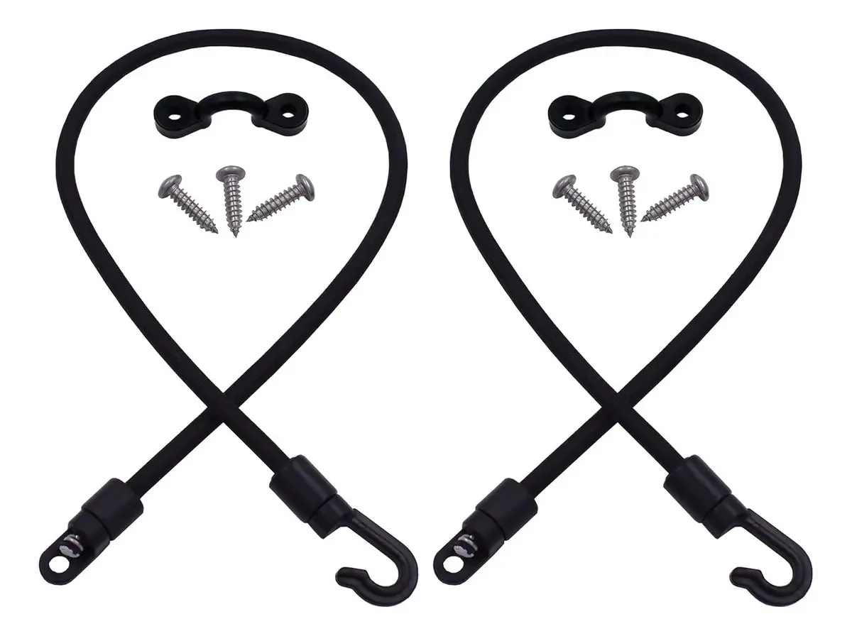 Suporte de Correia para Barra Tamer de 2 Peças, Conector de Montagem no Convés, Correia de Fixação para Vara (2 Peças de 45,7 cm)