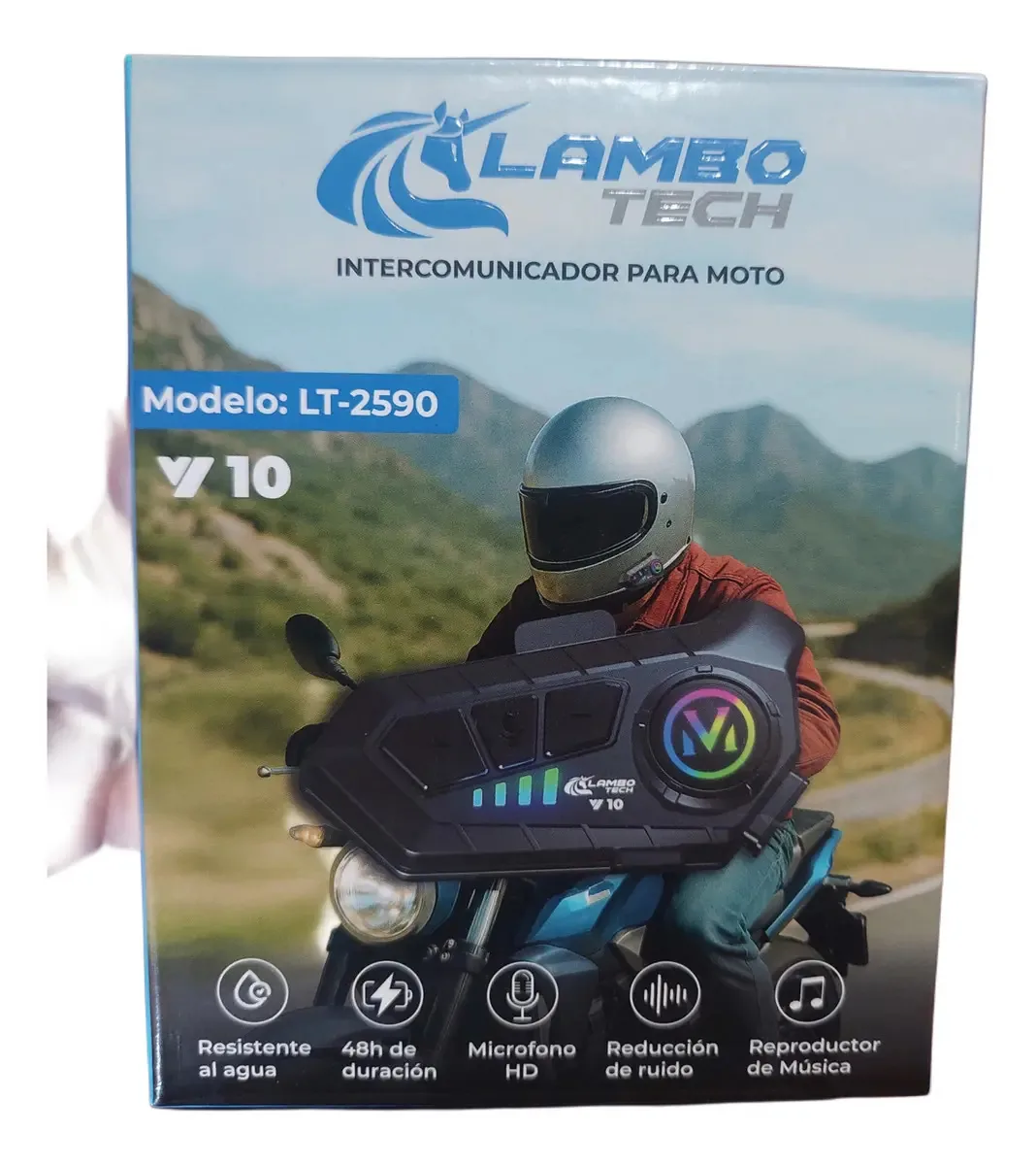 Intercomunicador sem fio para motocicletas V10