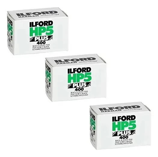 Ilford Hp5 Plus 35mm 36 Exposições (Pacote de 3)