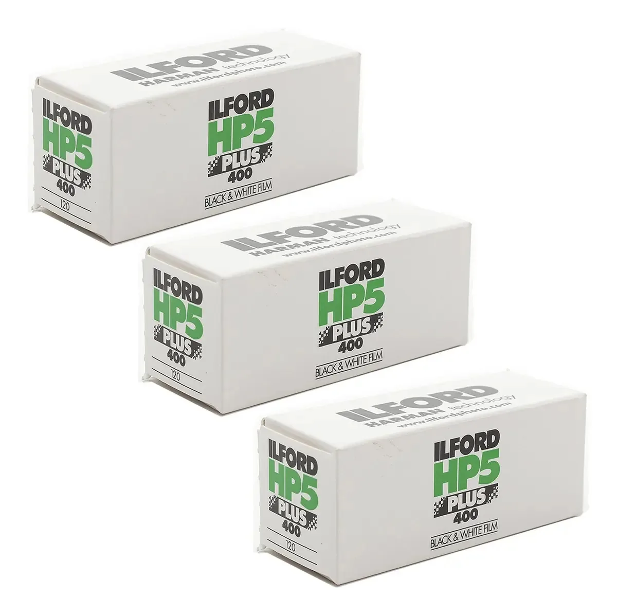 Filme fotográfico Ilford HP5 PLUS 400 branco e preto kit x 3 unidades