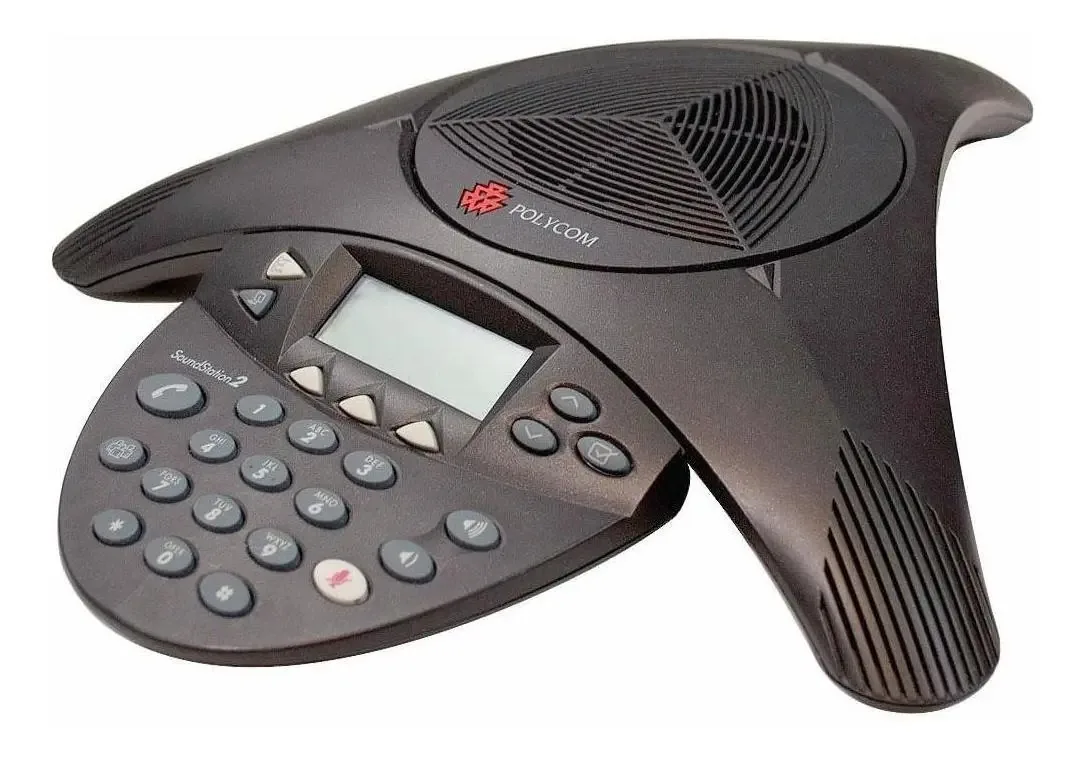 Conferência Polycom SoundStation 2 Com Tela LCD E Microfones