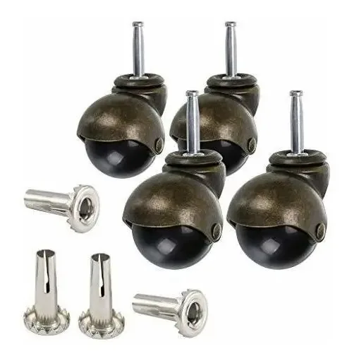 Rodas de Bicicleta Skelang Caster (pacote de 4), Rodas Stem Caster M8ã38 mm (1.5\)