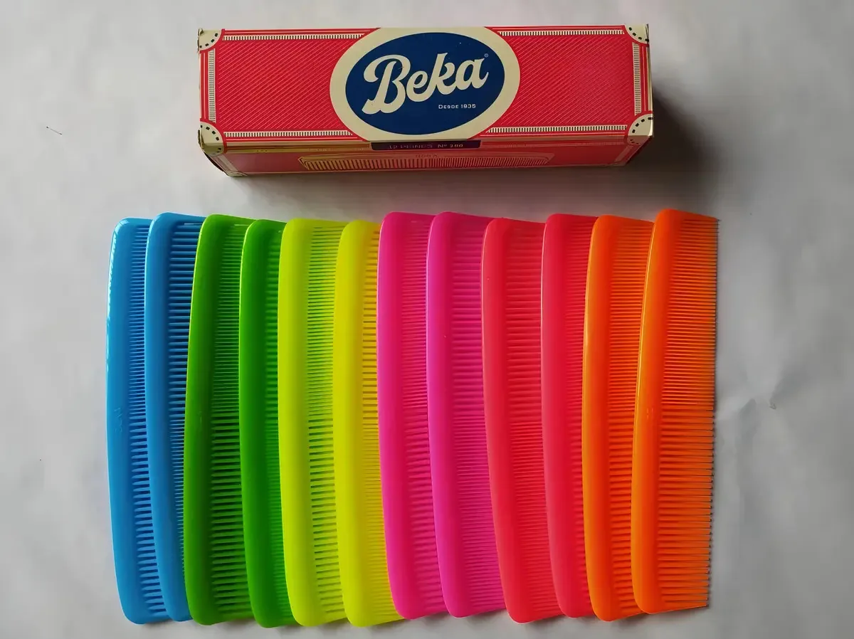 Pentes Beka Scarmenador, cores neon, 22 cm, (12 peças)