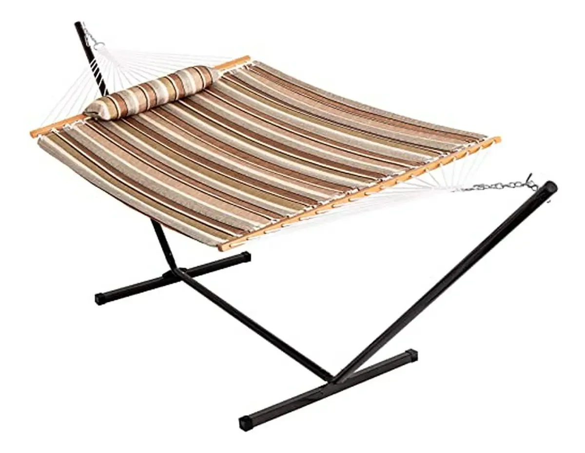Redes de tecido acolchoado Lazy Daze com suporte de 12 pés