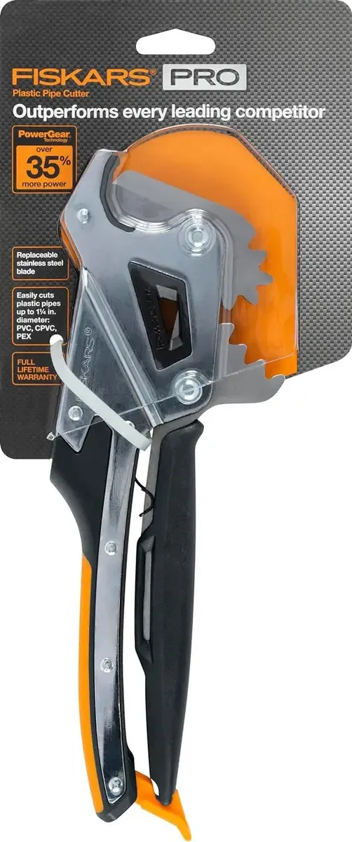Cortador de tubos de PVC Fiskars Pro Powergear: corta até