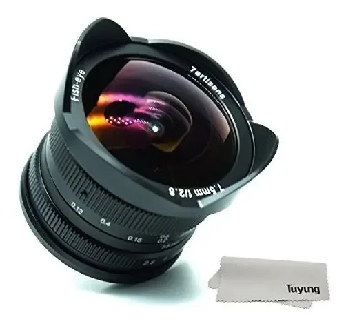 Lente olho de peixe 7artisans 7,5 mm F2.8 APS-c para Sony Color 1