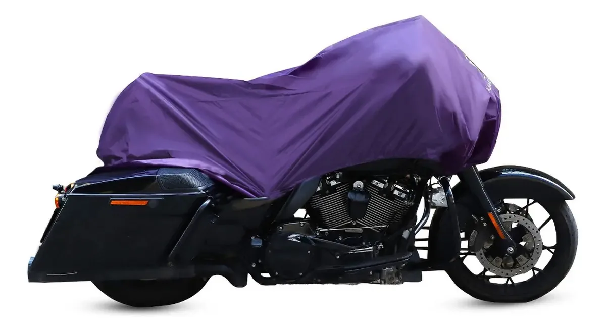 Capas para motocicletas 295 x 110 x 140 cm, cor roxa