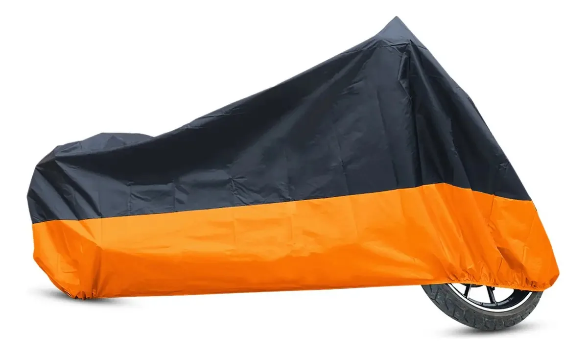 Capas de motocicleta 245x105x125cm pretas 190t poliéster
