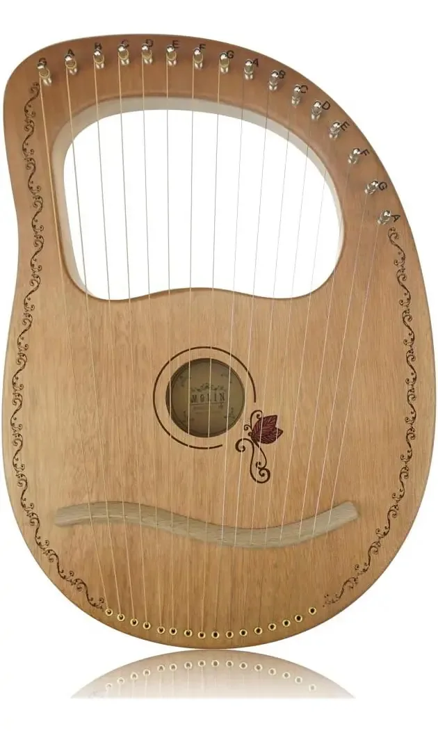 Harpa de lira de madeira Flying Melody Ow de 16 cordas, feita