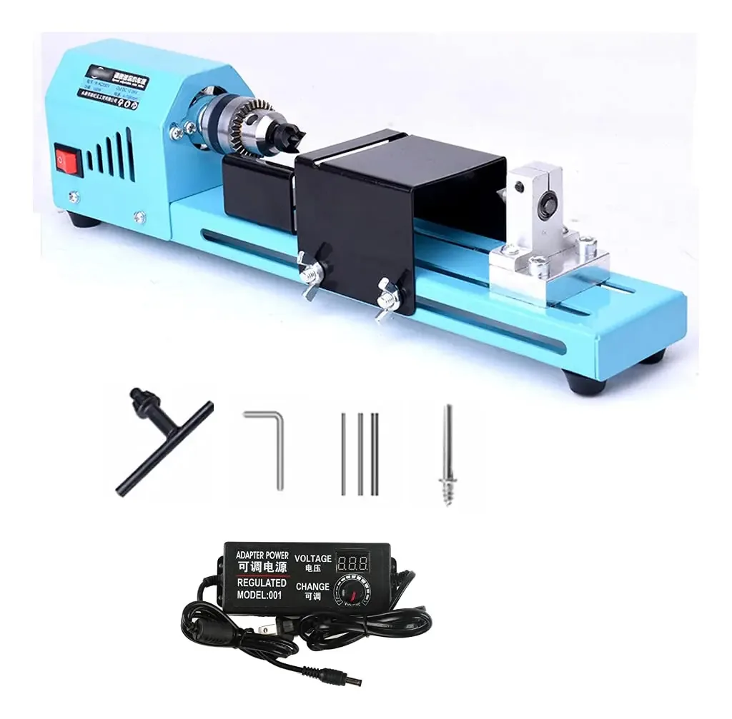 Nova mini máquina de torno de 150w Mini torno de madeira