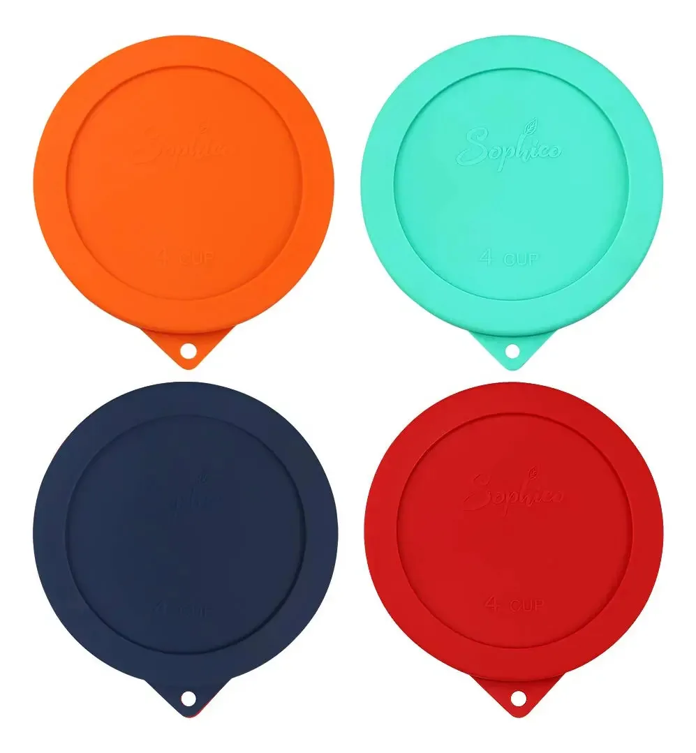 Capas de armazenamento de silicone, pacote com 4