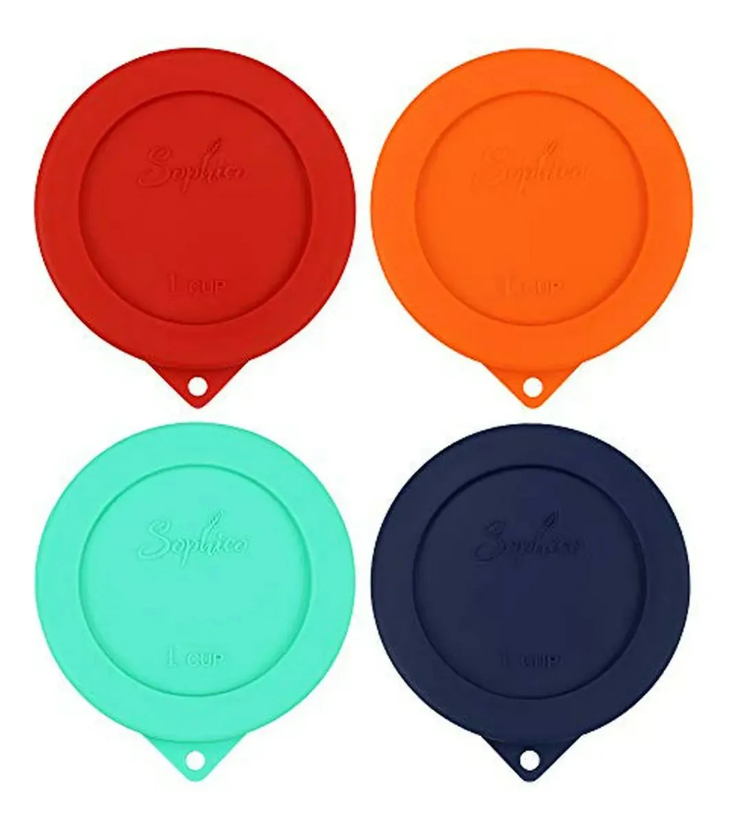 Tampas redondas de silicone compatíveis com Anchor Hocking e