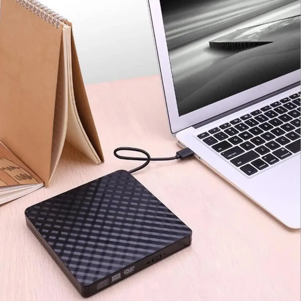 Gravador de DVD externo Wemee Usb3.0 Leitor de unidade óptica Leitor de unidades ópticas Gravador portátil para laptop e desktop
