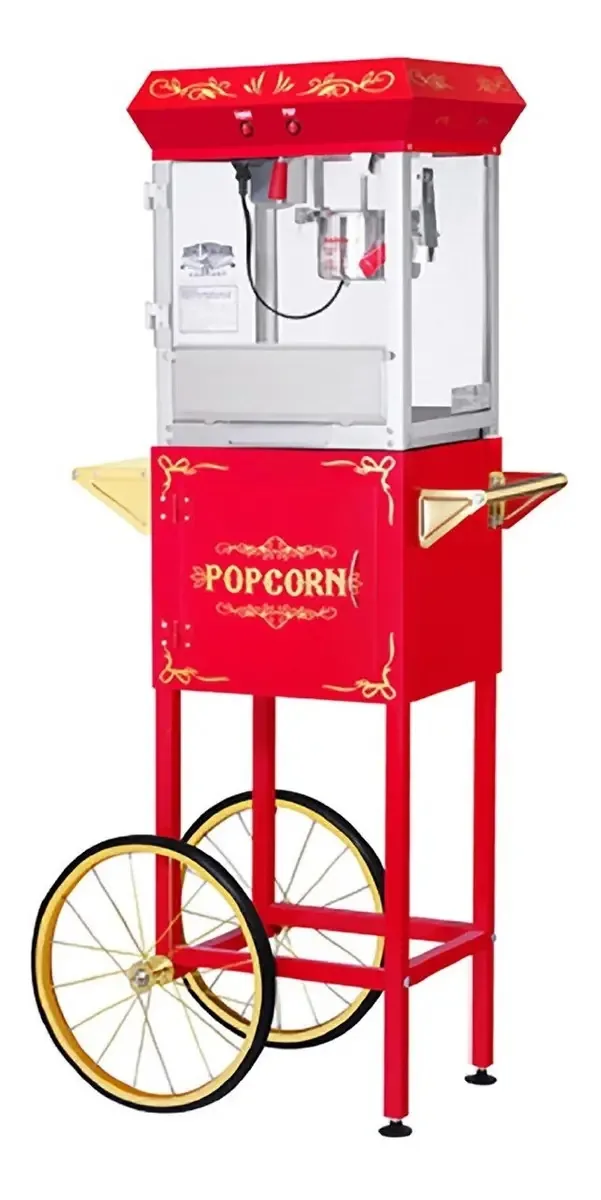 Máquina de pipoca de 4 onças ideal para eventos, salões de festas
