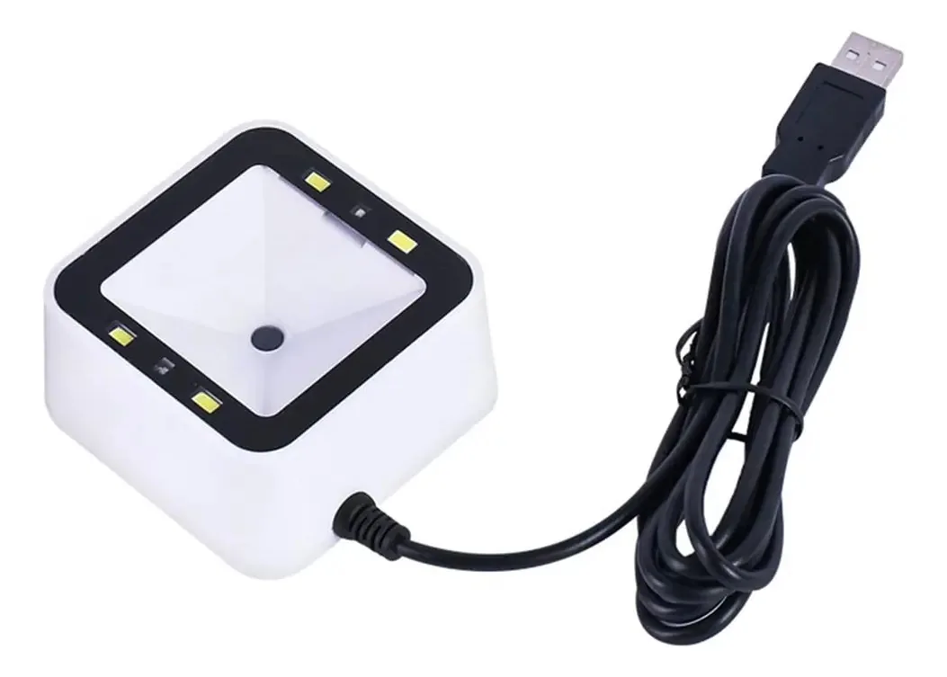 Wemee Scanner de Código de Barras Integrado Plataforma Fixa Min Leitor de Código de Barras USB Serial Rs232 Rede Wifi 485 Omnidirecional -7500