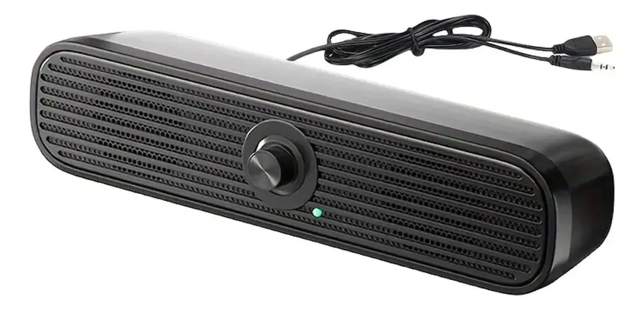 Tvnakdfq - Alto-falantes combinados, mini alto-falantes alimentados por USB, alto-falantes de mesa com subwoofer