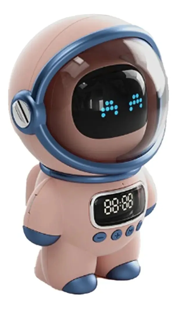 Altavoz Bluetooth Inteligente Tkowtb Astronaut Ai Voice Hifi Audio Escritorio Audio Multifuncional Audio Despertador Digital Radio Fm, B