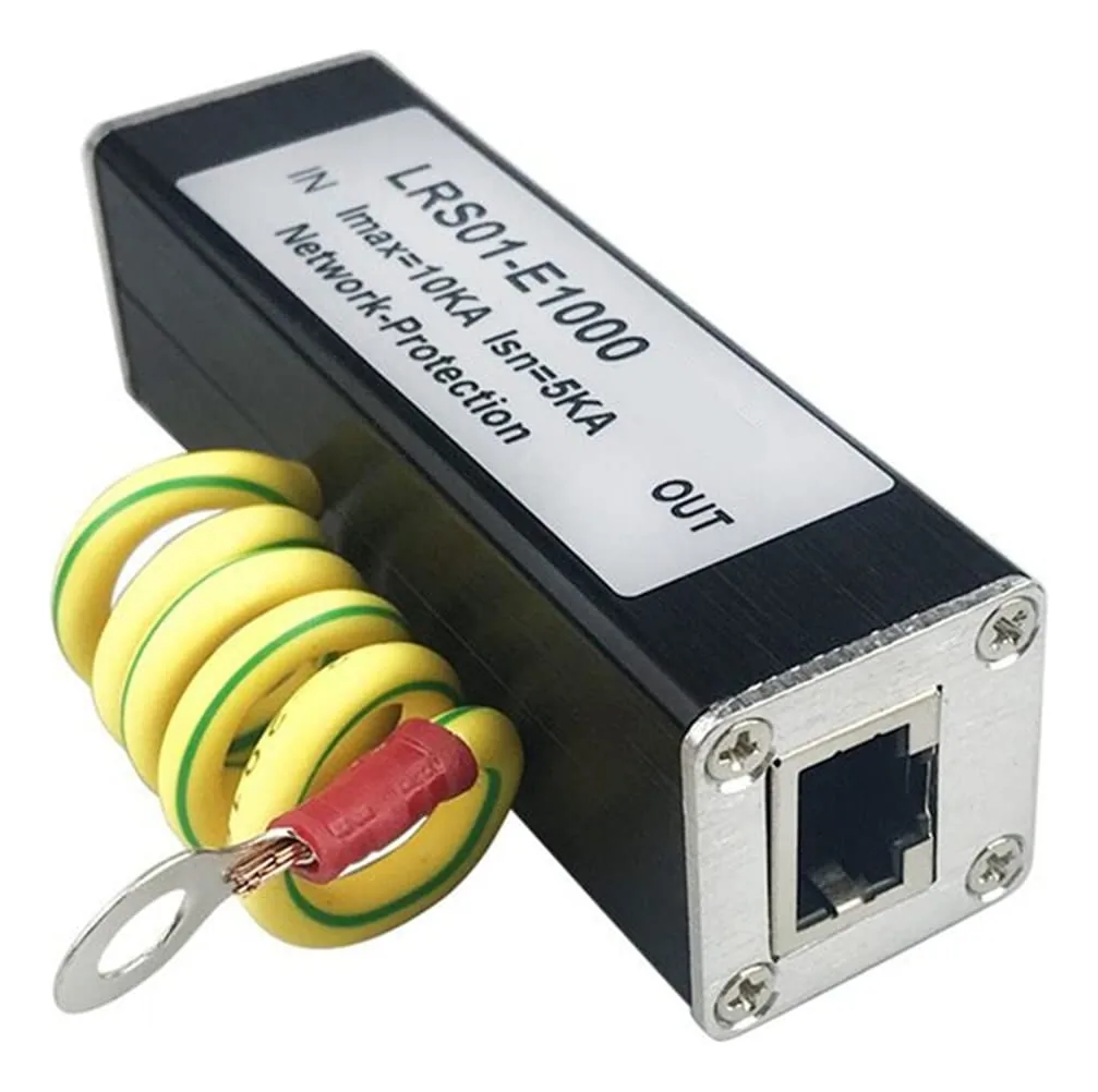 Tkowtb Poe 1000m Protetor de Rede Poe 1000m Monitor de Câmera Protetor Contra Sobretensões Rj45 Dispositivo de Proteção Ethernet Gigabit