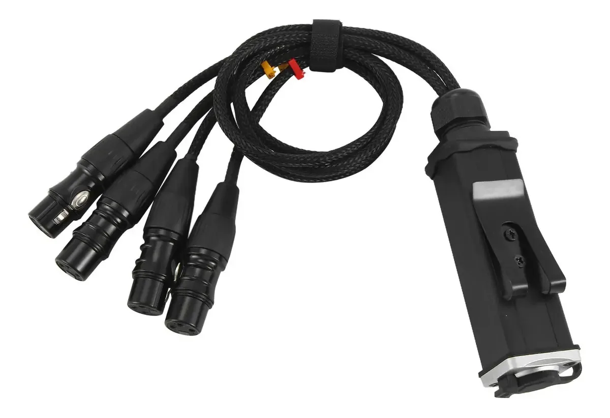 Cabo Rj45 Cat5 blindado Tesrgre para conectores XLR fêmeas de 4 canais e 3 cabos receptores de várias redes para estúdio de palco