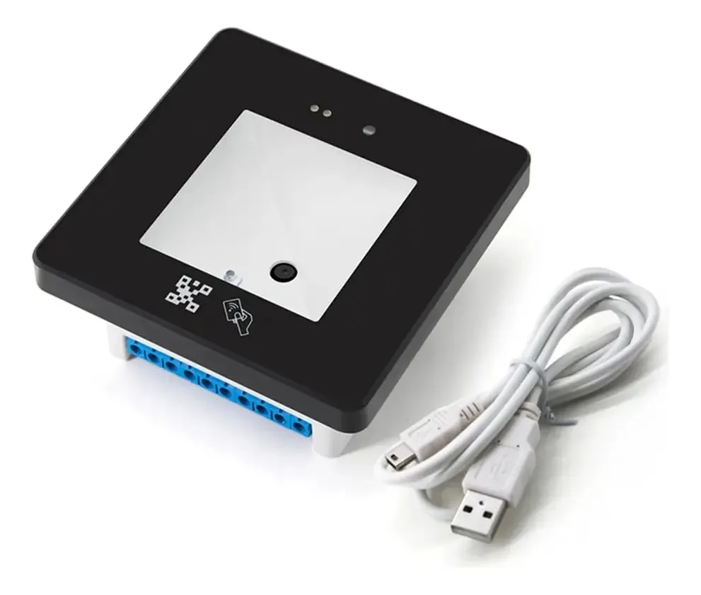 Piuryue Leitor de Controle de Acesso de Código QR Dinâmico Leitor de Cartão RFID Cartão de Telefone Celular Scanner de Código de Barras IC
