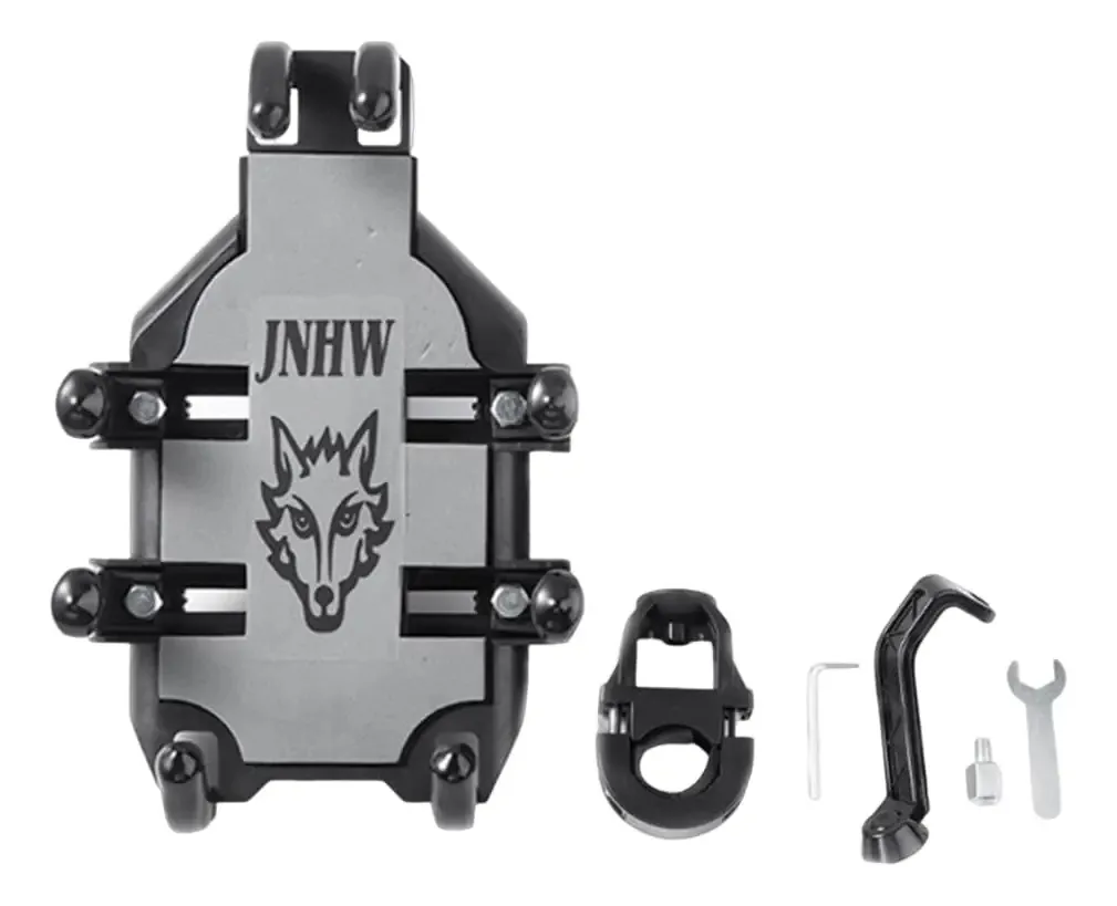 Dewedrt - Suporte para telefone de polvo para motocicleta e bicicleta, suporte ajustável de 360°, suporte para espelho retrovisor, suporte para guidão de reposição, acessórios de reposição