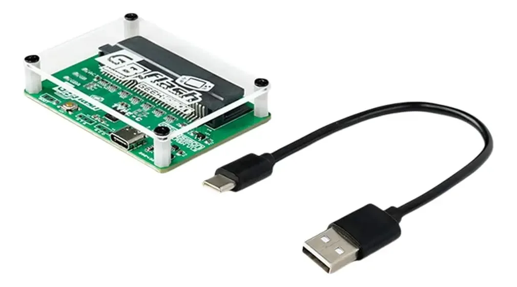 Adaptador USB Bturegsau Gbxcart para gravador/sem tela Adaptador USB Dumpr Gb Flash Cart