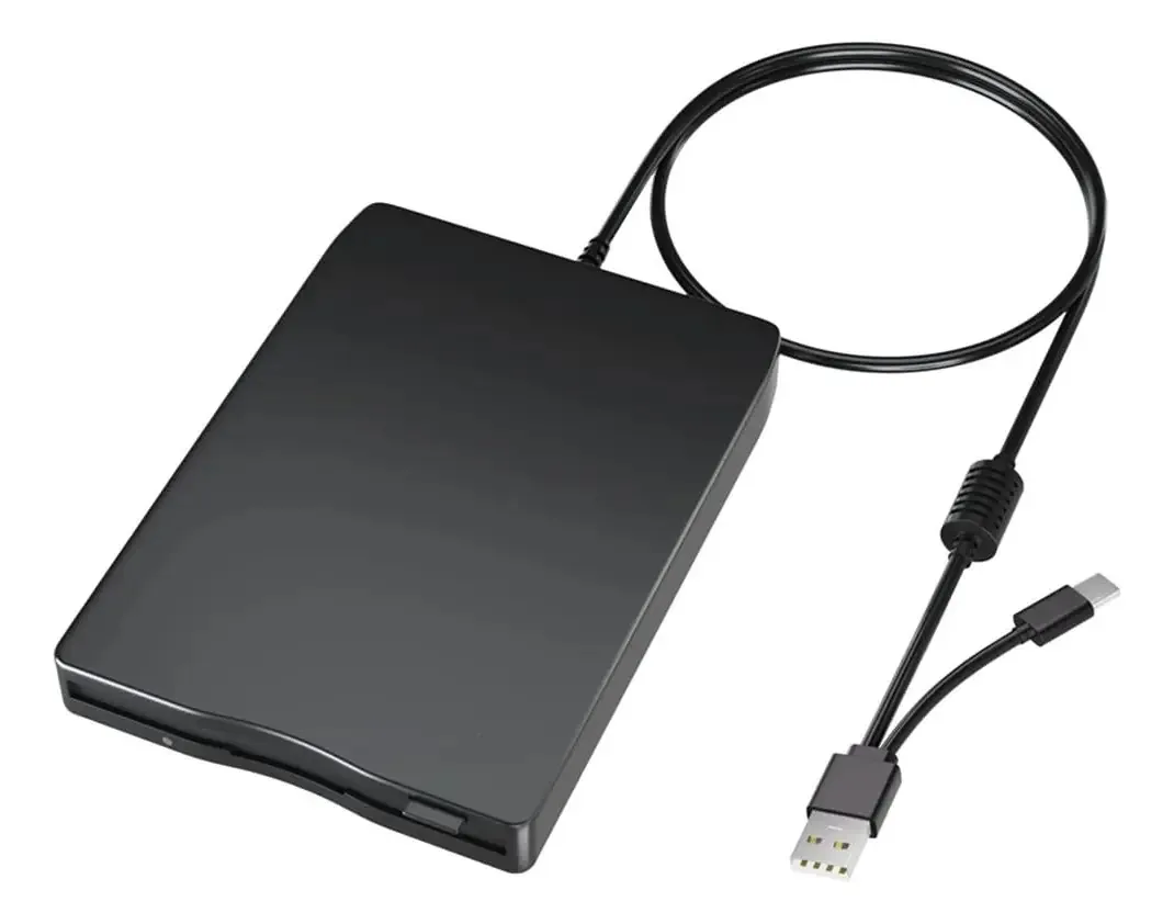 Bturegsau - Leitor de Disquete USB de Interface Dupla Externa USB C para PC, Laptop, Computador