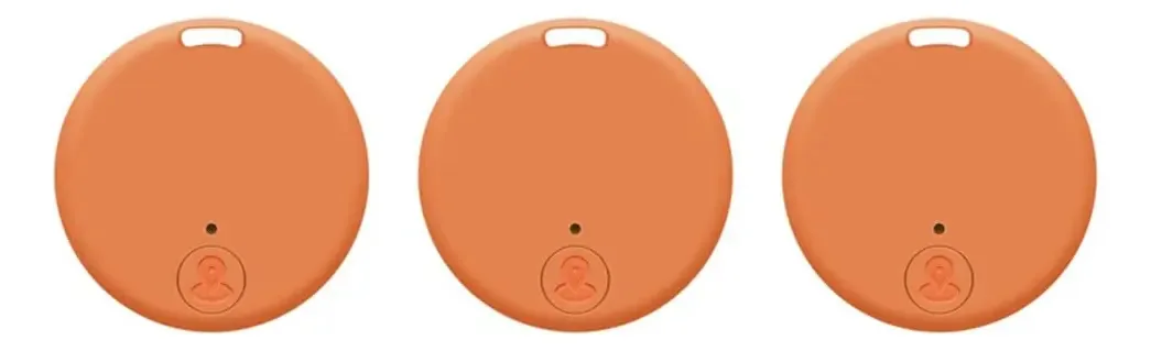Pacote de 3 Rastreadores GPS Bixuej para Veículos, Localizador de Chaves, Rastreador GPS, Mini Rastreador GPS, Rastreador GPS para Animais de Estimação, Laranja
