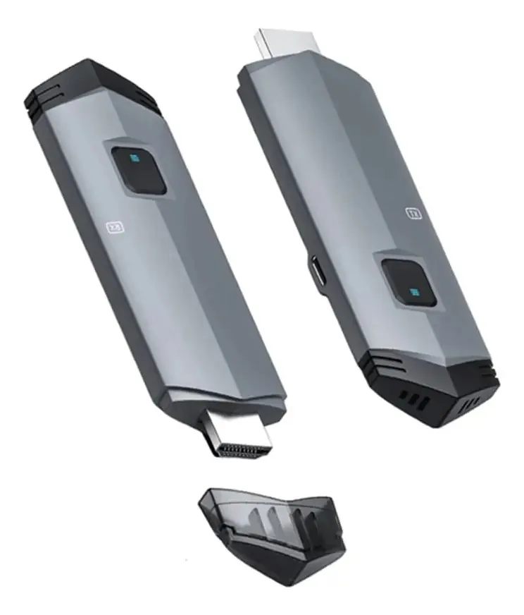 Tkowtb Kit Extensor de Áudio e Vídeo Sem Fio Compatível com 5,8 GHz para PC, Câmera e Portátil