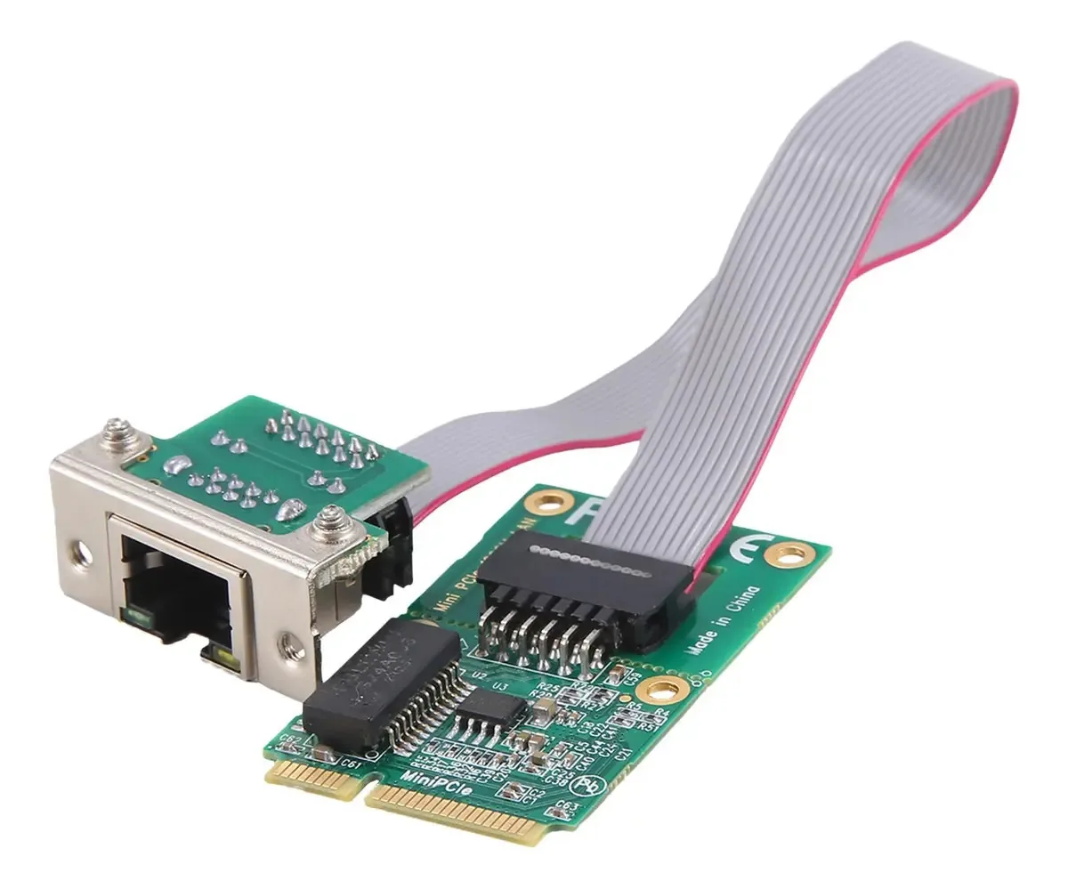 adaptador Ethernet Mini PCIe tergre Placa de rede PCI Ethernet