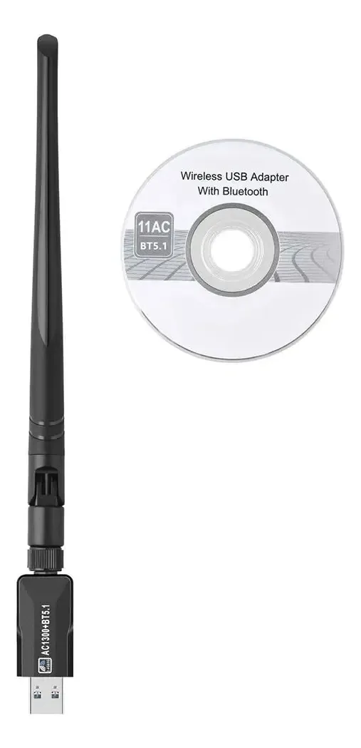 Placa de rede USB Kqcibz 11AC BTS.1 WLAN